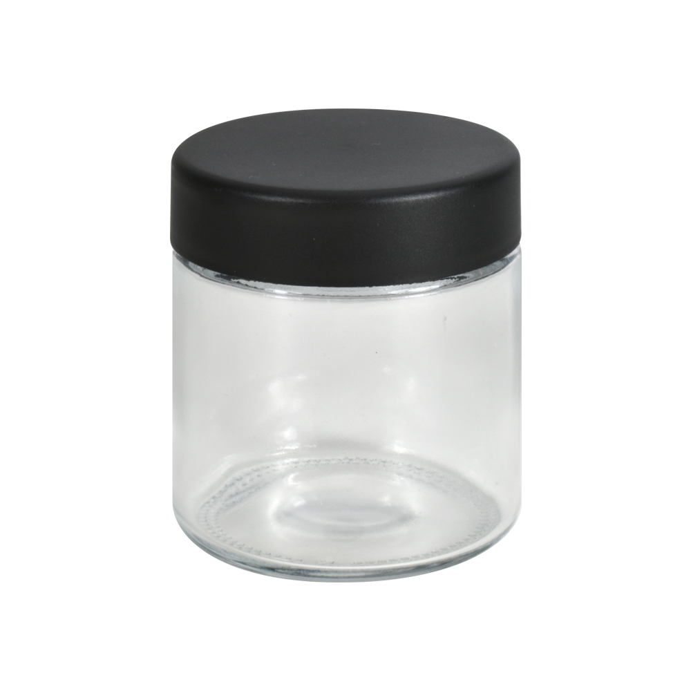 53mm Straight Sided Clear 3oz Plastic Jar 100/Box