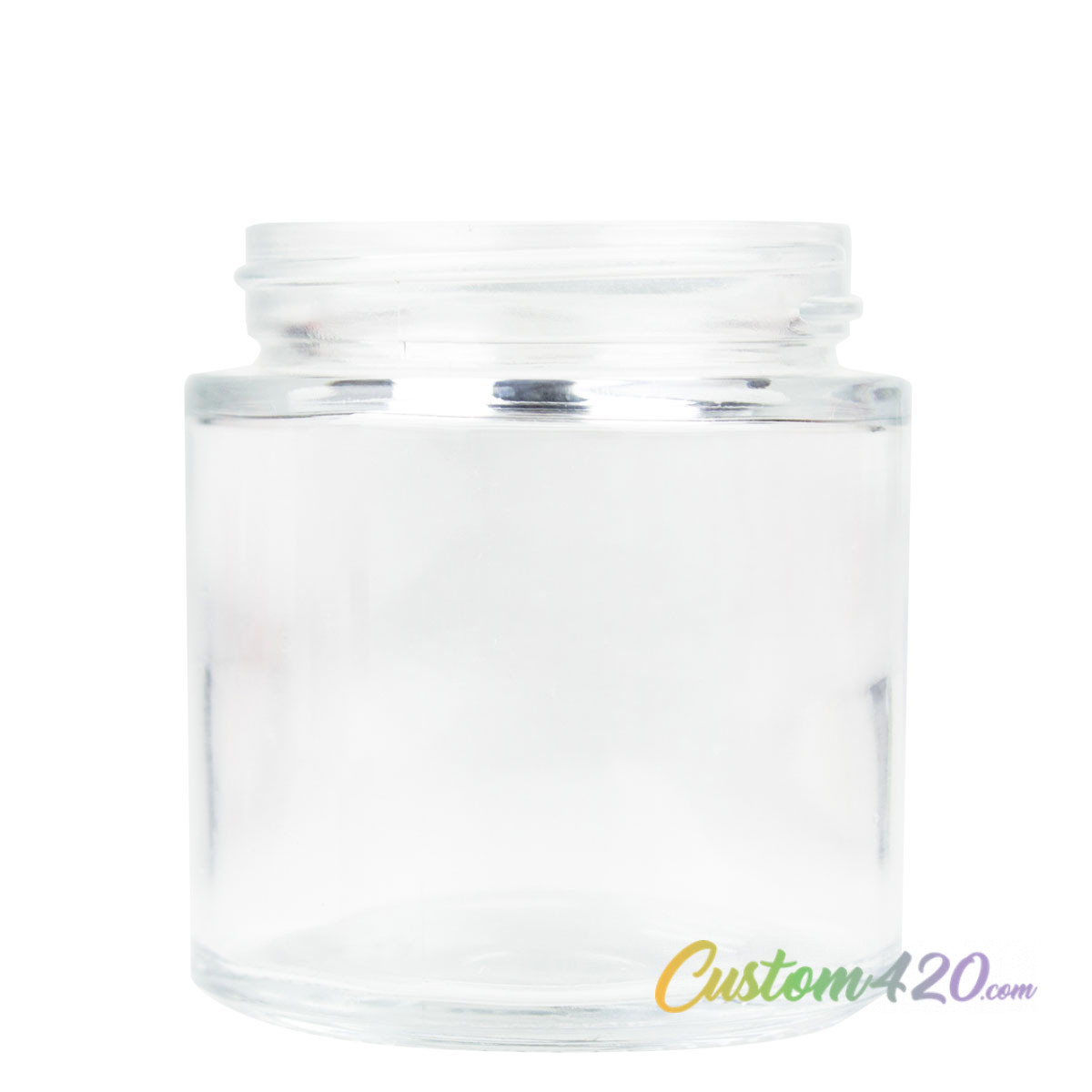 3oz V2 Glass Jar (100 Qty) Custom420