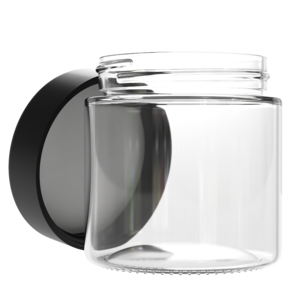 Pre-Labeled - Clear 3oz V2 Glass Jars with CR Lids (120 Qty) - Image 2